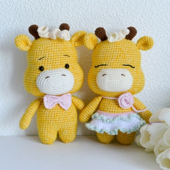 Lyly and Lip the Giraffes amigurumi pattern by RNata