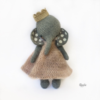 Lily the Princess Elephant amigurumi pattern by Jojilie