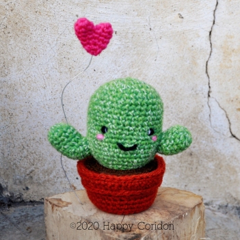 Astrid the cactus amigurumi pattern by Happy Coridon