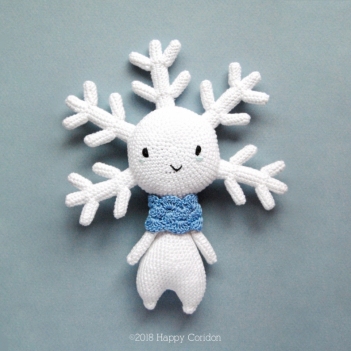 Mr. Snowflake amigurumi pattern by Happy Coridon