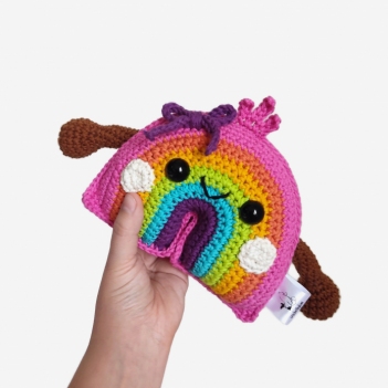 Bowii the rainbow amigurumi pattern by Crochetbykim