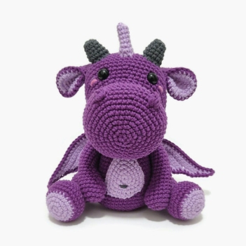 Burney the dragon amigurumi pattern by Crochetbykim