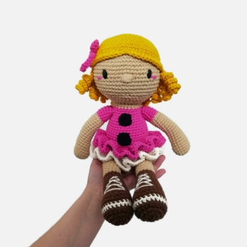 Freja the doll amigurumi pattern by Crochetbykim