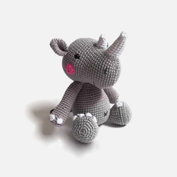 OTTO the rhino amigurumi pattern by Crochetbykim