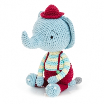 Berni the elephant amigurumi pattern by Diminu