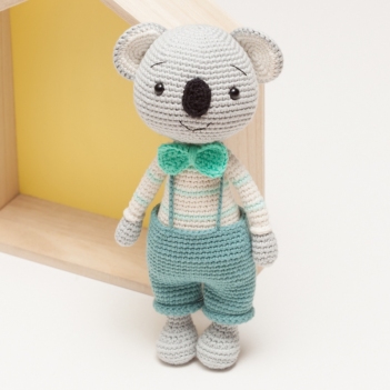 Lucas the koala amigurumi pattern by Diminu