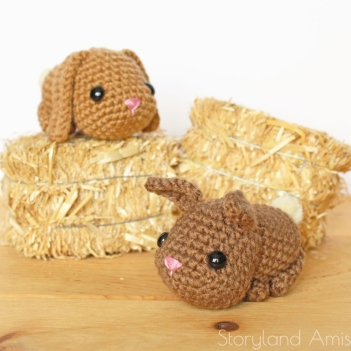 Walter and Theodore the Baby Bunnies amigurumi pattern by Storyland Amis