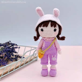 Anna the little bunny girl amigurumi pattern by Khuc Cay