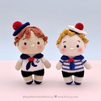Jamie and Jack the Sailors amigurumi pattern by Khuc Cay