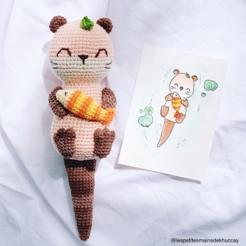 Lulu the otter amigurumi pattern by Khuc Cay