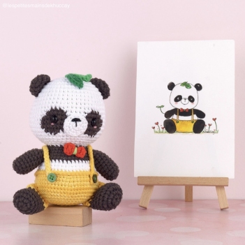 Peter the panda amigurumi pattern by Khuc Cay