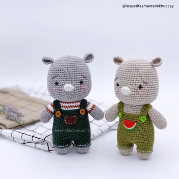 Renaud The Rhino amigurumi pattern by Khuc Cay