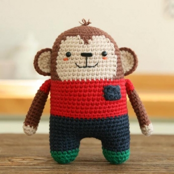 Minimals-Monkey amigurumi pattern by Bigbebez