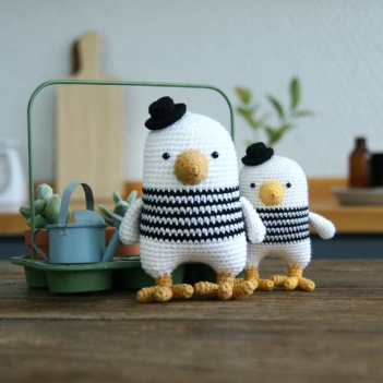 Minimals-Seagull amigurumi pattern by Bigbebez