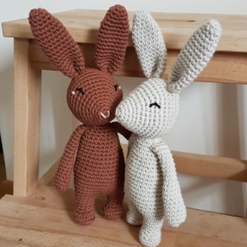 Basile the blissful bunny amigurumi pattern by La Fabrique des Songes