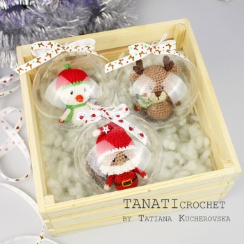Christmas balls amigurumi pattern by TANATIcrochet