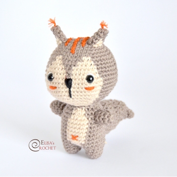 Baby Squirrel amigurumi pattern by Elisas Crochet