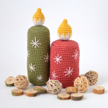 Christmas Candles amigurumi pattern by Elisas Crochet