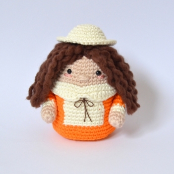 Dorothy the Pilgrim amigurumi pattern by Elisas Crochet