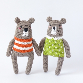 Mr.&Mrs. Bear amigurumi pattern by Elisas Crochet
