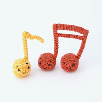 Musical Notes amigurumi pattern by Elisas Crochet