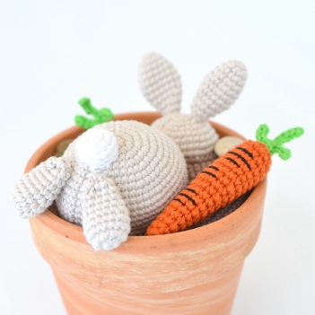 Nugget the Carrot Lover amigurumi pattern by Elisas Crochet