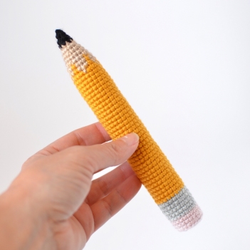 Pencil amigurumi pattern by Elisas Crochet