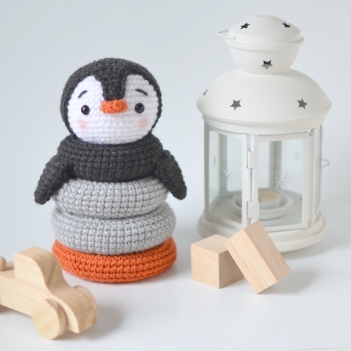 Penguin Stacking Toy amigurumi pattern by Elisas Crochet
