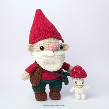 Gwydion and Fungi amigurumi pattern by Lemon Yarn Creations