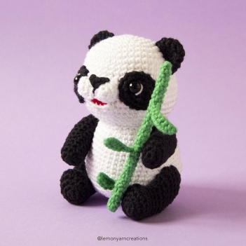 Poe the Little Panda amigurumi pattern by Lemon Yarn Creations