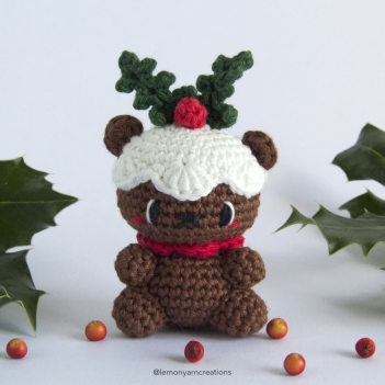 Pudding Bear amigurumi pattern by Lemon Yarn Creations