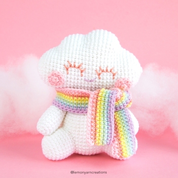 Puffy the Cloud amigurumi pattern by Lemon Yarn Creations