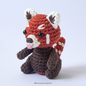 Ruby the Red Panda amigurumi pattern by Lemon Yarn Creations