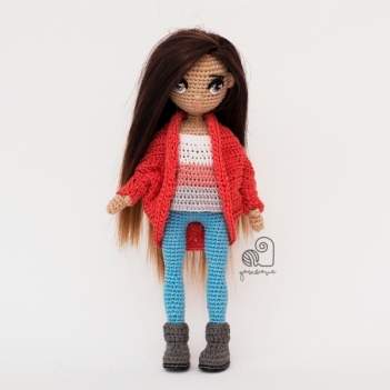 Doll Ava amigurumi pattern by YarnWave