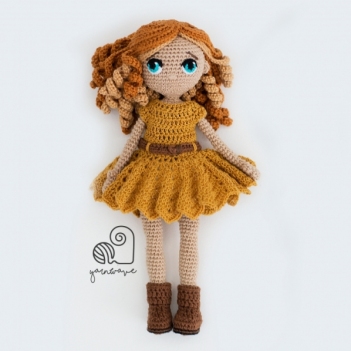 Doll Emma amigurumi pattern by YarnWave