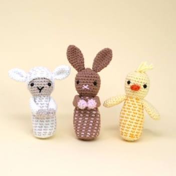 Easter decorations amigurumi pattern by Make Me Roar