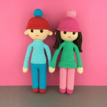 Millie and Billy amigurumi pattern by Make Me Roar