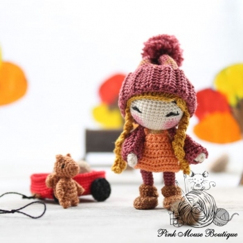 Marigold and Mr. Chatters amigurumi pattern by Pink Mouse Boutique