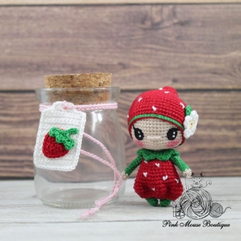 Strawberry Jam Baby amigurumi pattern by Pink Mouse Boutique