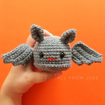 Beatrice the Bat amigurumi pattern by All From Jade