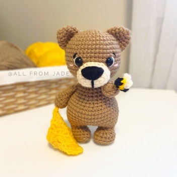 Ben the Bear amigurumi pattern by All From Jade