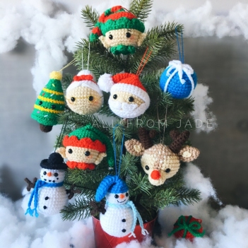 Christmas Ornaments' Collection amigurumi pattern by All From Jade