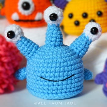 Envy the Mini Monster amigurumi pattern by All From Jade