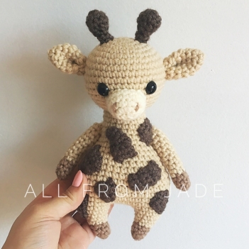 Gina the Small Giraffe amigurumi pattern by All From Jade