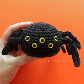 Jackie the Spider amigurumi pattern by All From Jade