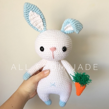 Leo the Bunny amigurumi pattern by All From Jade