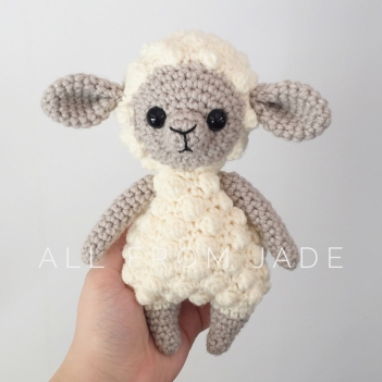 Lucas the Lamb amigurumi pattern by All From Jade