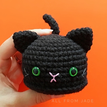 Nestor the Black Cat amigurumi pattern by All From Jade