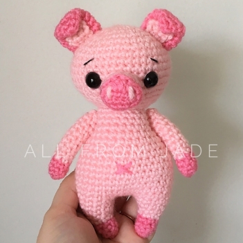 Peggy the Piglet amigurumi pattern by All From Jade