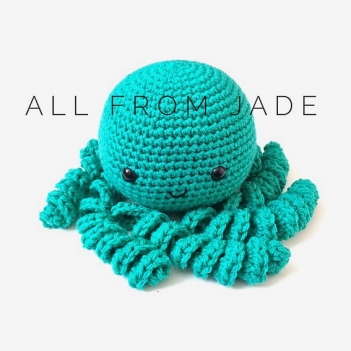 Smiling Octopus amigurumi pattern by All From Jade